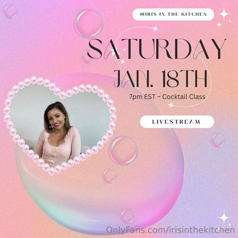Join me tomorrow for a fun cocktail live 🍸 7pm EST - Hope to..