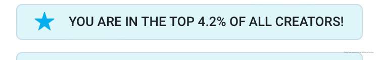 Officially in the TOP 4.2% 🎉🥳