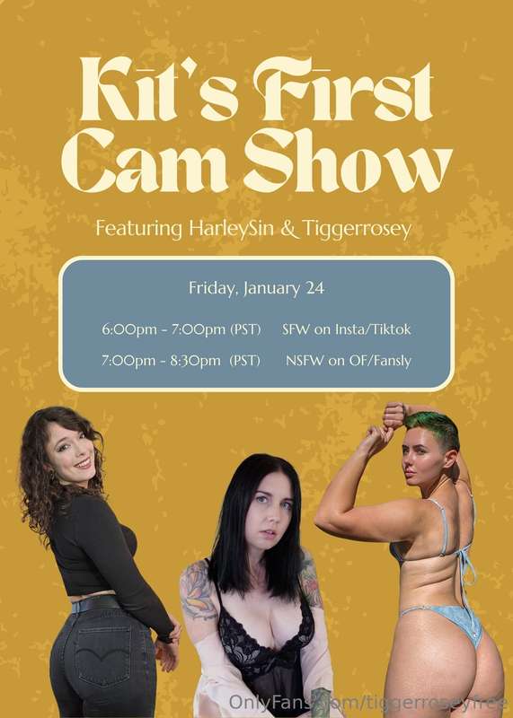 Me and @harleysin2.0 and @kitthebeefcake are doing a camshow..