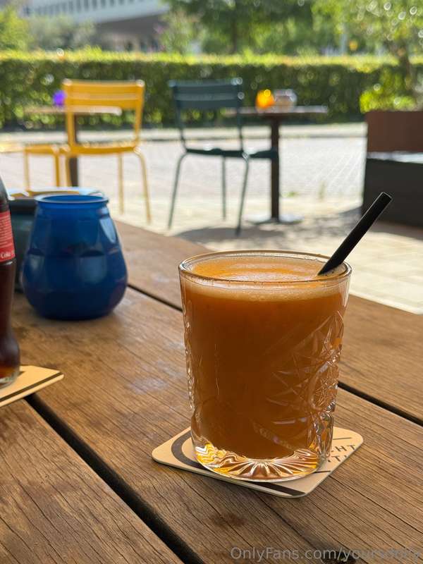 Sunshine in a glass. Sipped it like a vacation