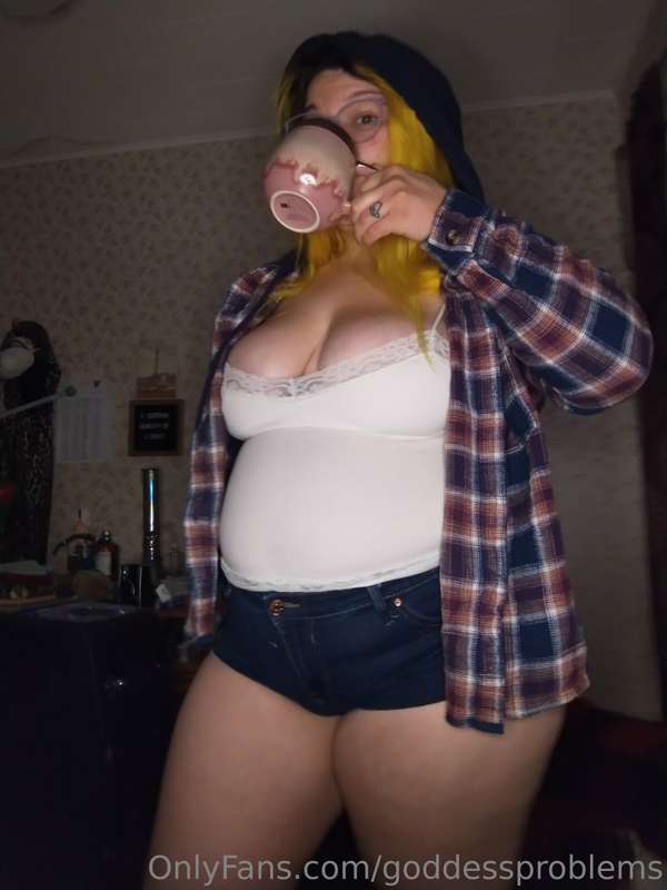 i've never had to work so hard to make my giant tits fall ou..