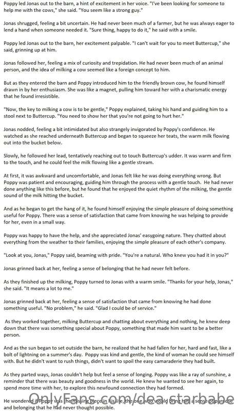 Writing a short story that entirely wholesome but has words ..