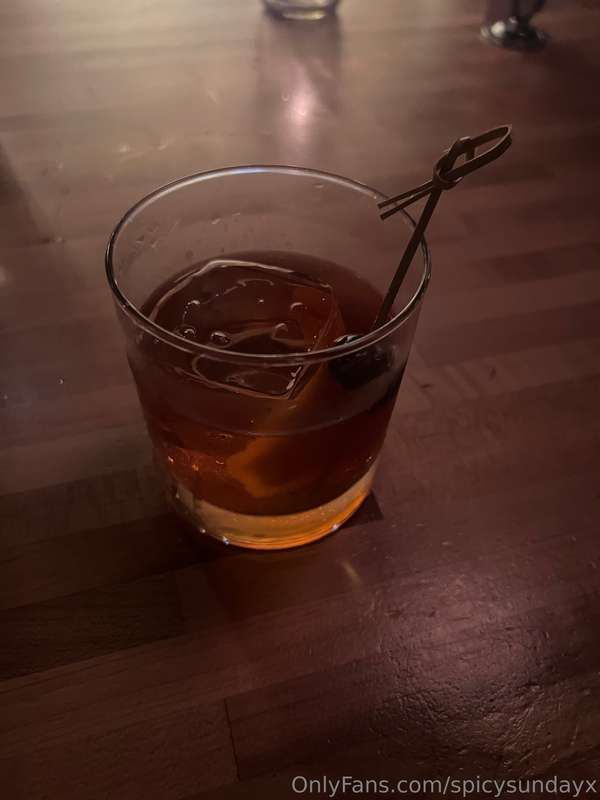Drinking old fashioned 😁