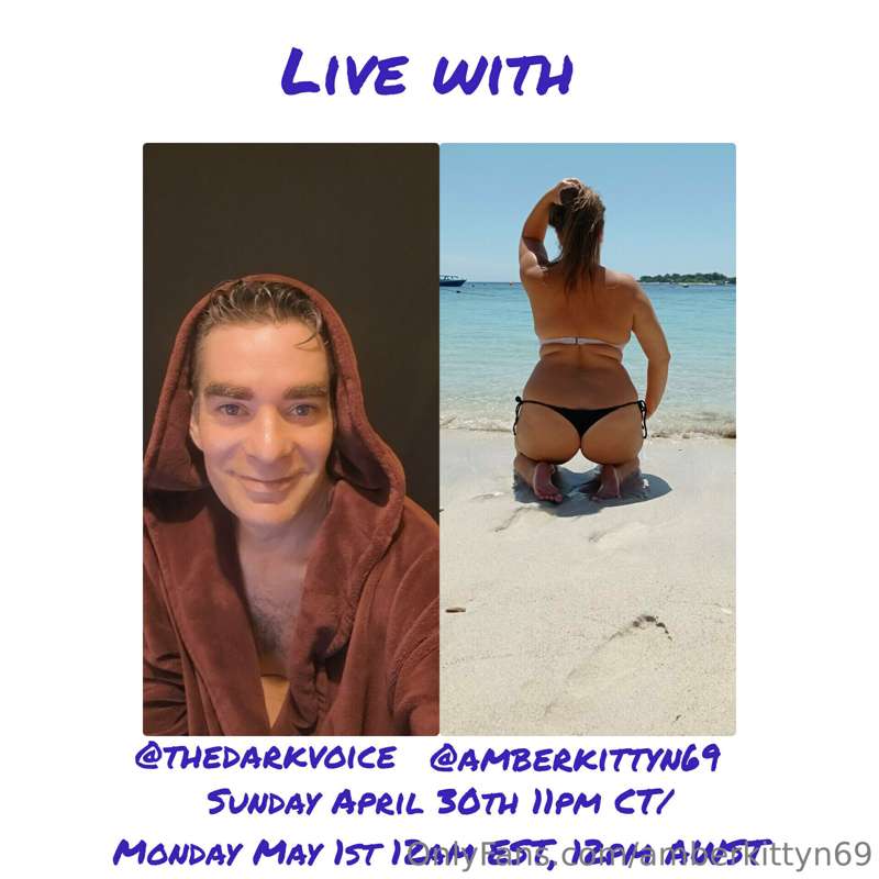 Going live with the amazing @thedarkvoice shortly. Come by c..