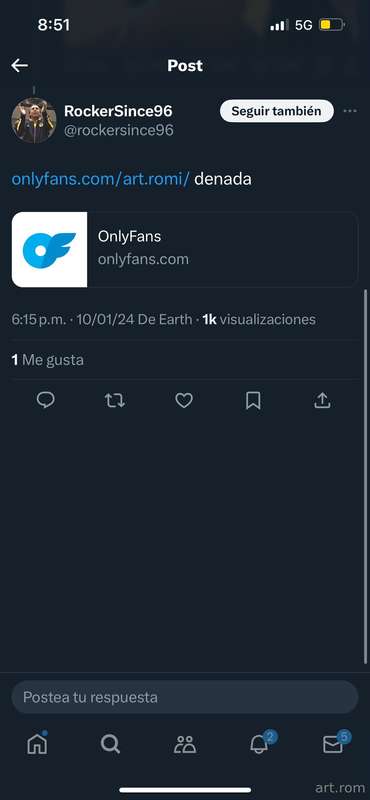Siempre hay un oendejo que a huevo tiene que rolar el link n..