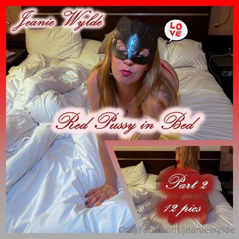 Red Pussy in Bed – Part 2 💋 is finally here…This set is hot,..