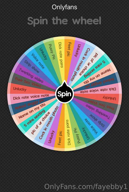 Want to spin the wheel baby! 😈

Price list below 👇 

£5.00 f..