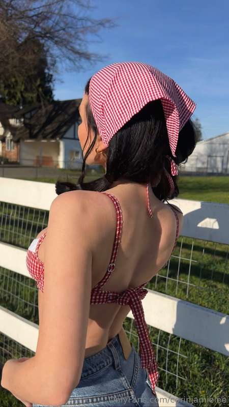 Rolling hay bales and showing off a little more than intende..