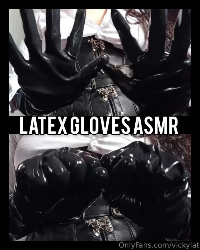 ✨🖤 𝙇𝘼𝙏𝙀𝙓 𝙂𝙇𝙊𝙑𝙀𝙎 𝘼𝙎𝙈𝙍 ✨🖤Latex fetish is an attraction to the ..