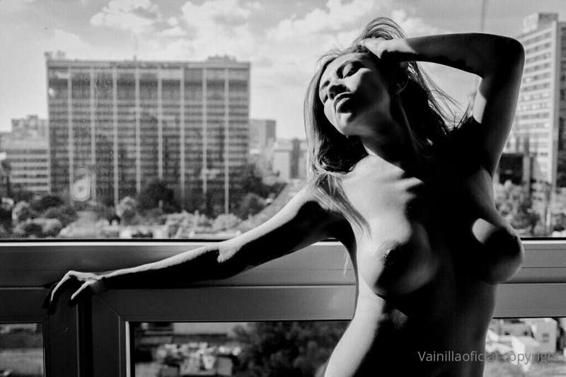 En el balcon ...