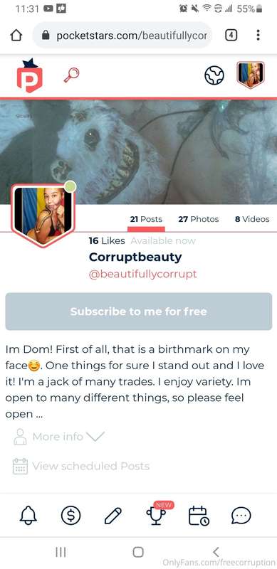 Two other platforms you can find me on!! Pocketstars and All..