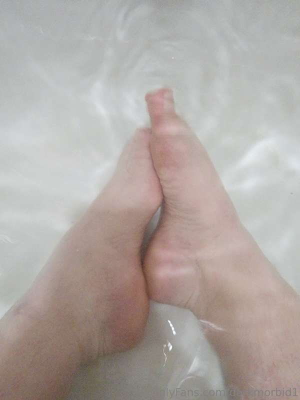 Rub a dub dub there's feet in the tub