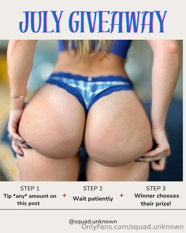 GIVEAWAY IS CLOSED AS OF 7/31It’s July 1st, and you know wha..