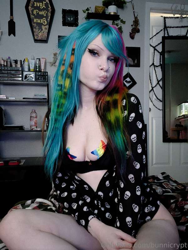 Random rainbow hair throwback because I never posted these l..
