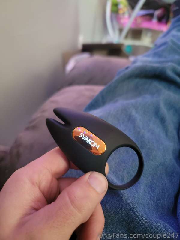 Well the wife got me a new cock ring that she can tease me w..