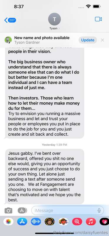 Reasons why I despise OF management teams… they stress me th..