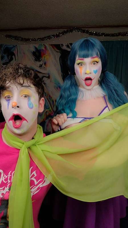 Do you want to see a sexy clown girl bounce her big tits for..