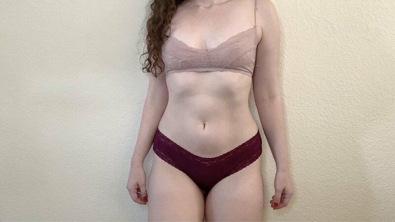 wearing a bralette/panty and talking about some of my past s..