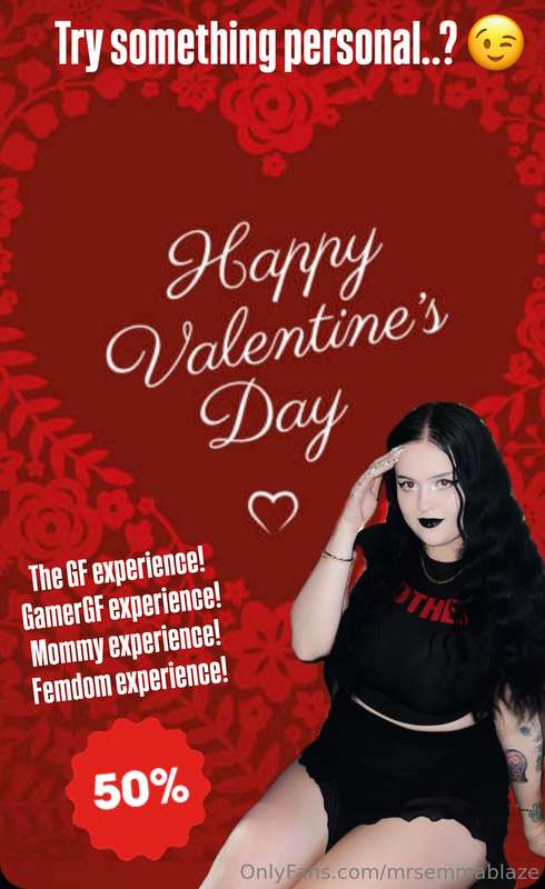 50% OFF VIP😍 @mrsemmablaze_vip ❤️ Happy Valentines!!! ❤️😘 ho..