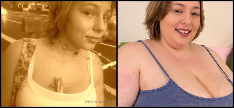 This is such a good before/after to show how much fatter my ..