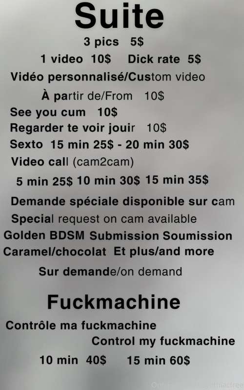 This is my price list