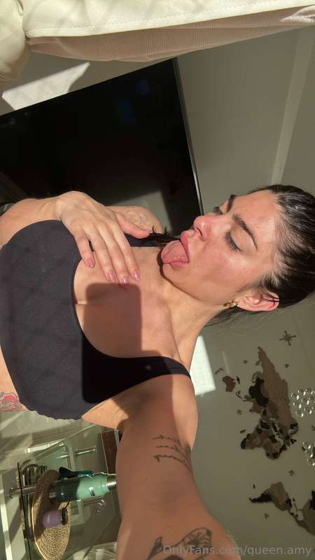 Immediately write in the comments can Mistress reach the nip..