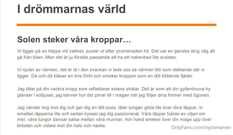 Läs novellen i sin helhet på Pat re on * heta texter