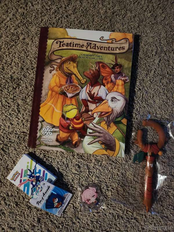 Late but here's my PAX haul! 
I got this cute little book of..