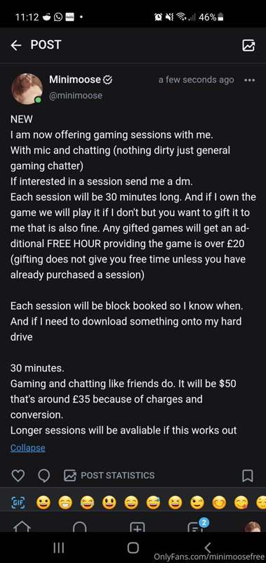 Here is my gaming offer in more detail