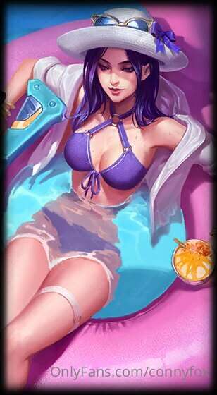 Hello! Support my Caitlyn pool party cosplay! special pics f..