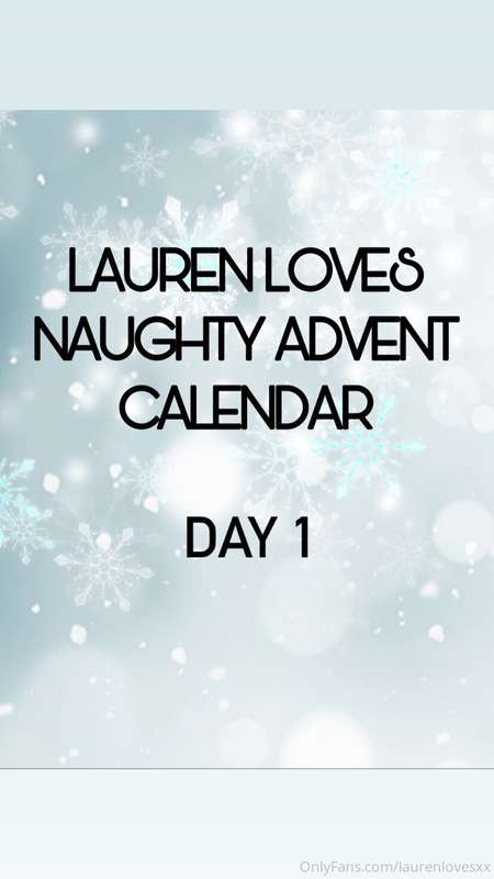 😈🎄 Laurens 25 days of Filthy Kissmas 😉💋 each day will have a..