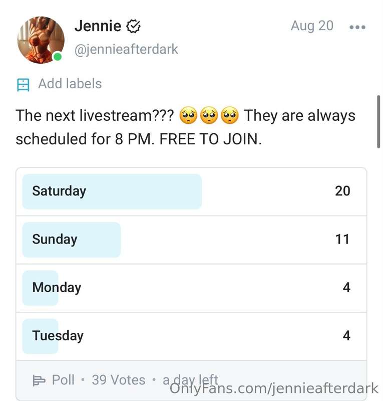 Looks like we’re live-streaming tomorrow!!! 8 PM! Can’t wait..