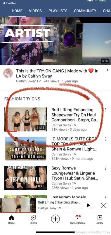 Did you see the try-on video we did yet?! 

One day, @caitly..