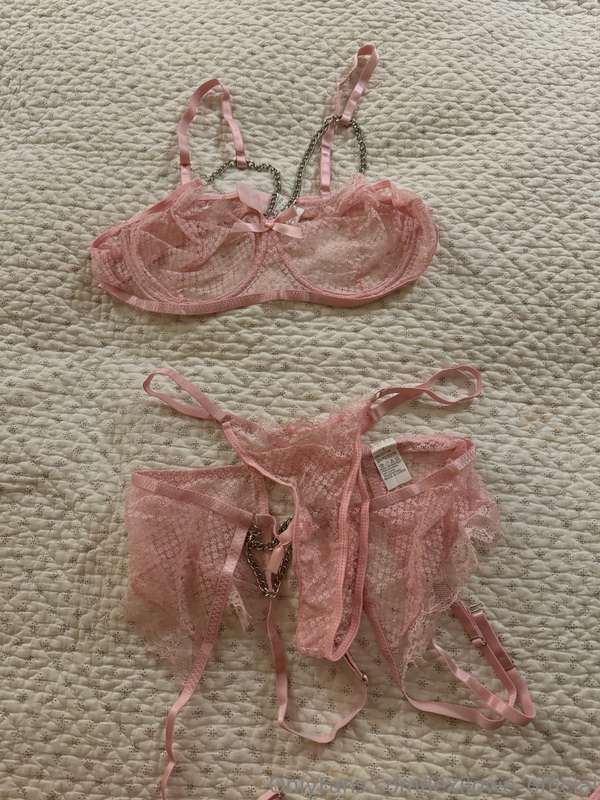 Somebody has sent me this naughty little lingerie set off my..