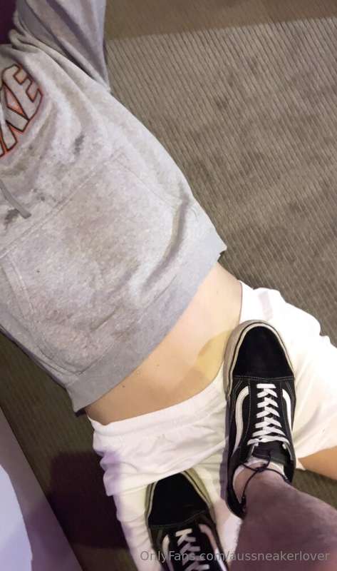 Nathan’s POV: stomping my cock in his filthy Vans. You’ll fe..