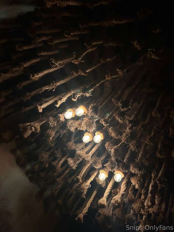 The speakeasy I went to last night had ropes over our booth...