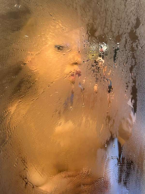 Just taking a shower..