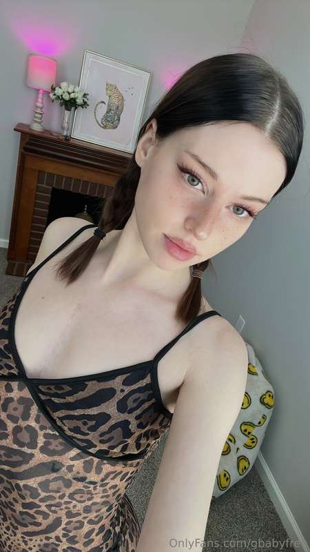 Trying on a sexy see thru lingerie dress