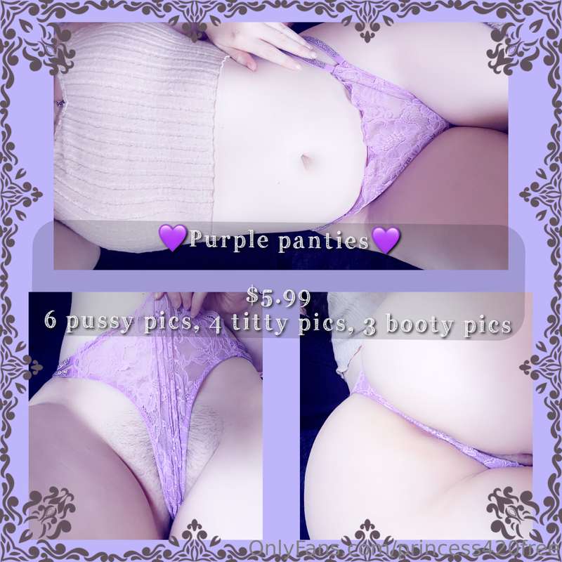 How about a little purple pantie bundle to help get you thro..