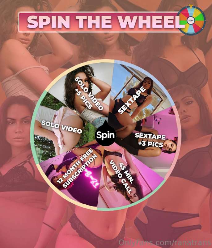SPIN THE WHEELYou'll always lucky with me🎁🎁TIP 15$ for one s..