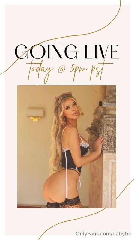 Get ready for me... Going live at 5:00 Pm 😈