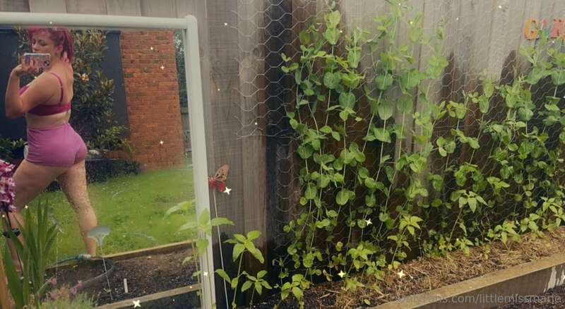 Checking on my garden this morning 😍😘