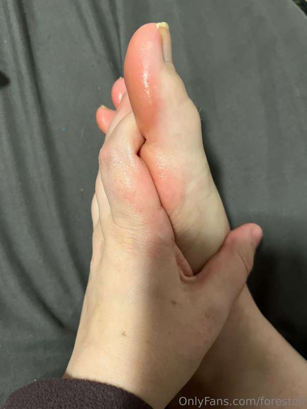 A little bit of foot care before bed after a long day. Wish ..