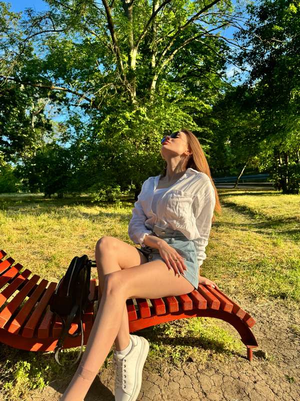 The warm wind plays with your hair, and the sun gently touch..