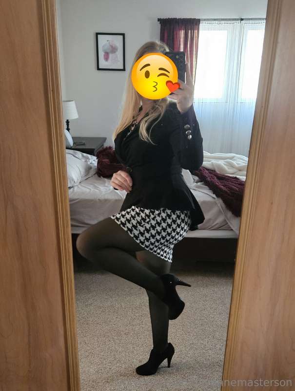 This skirt really rides up, I have to shimmy it back down wh..