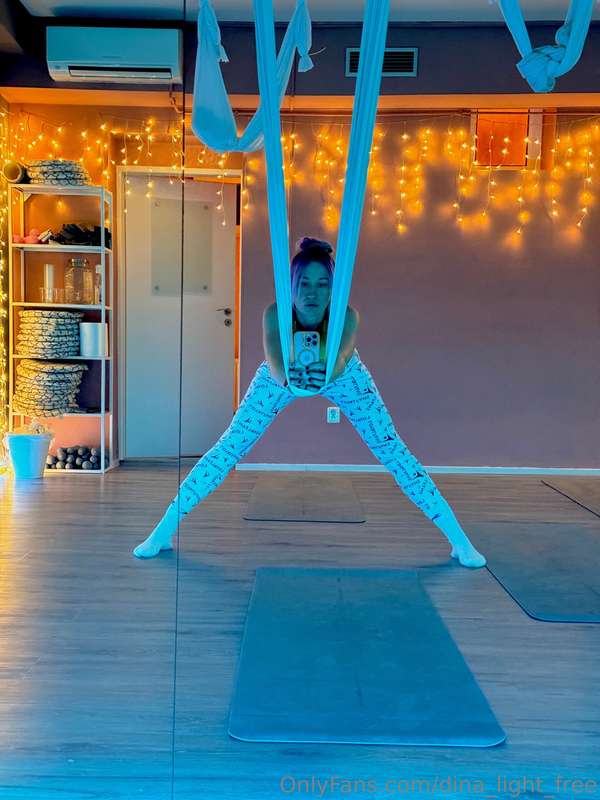 Fly yoga got me thinking... the feeling of being suspended i..