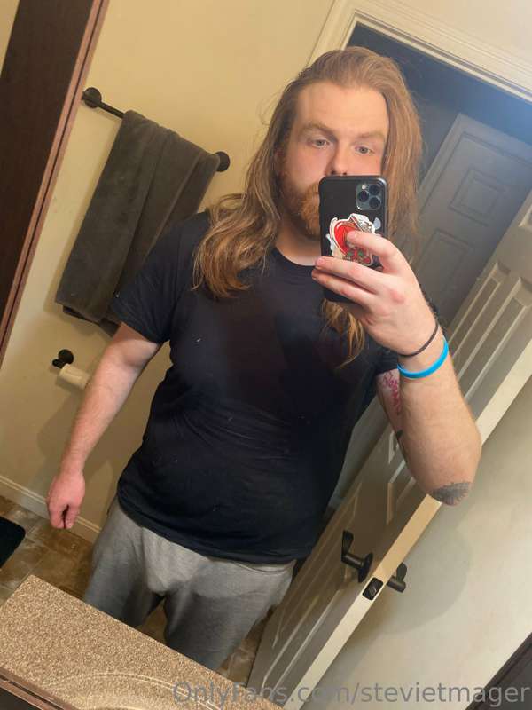 Something something grey sweatpants.