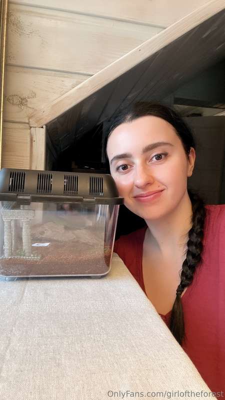 Me with my new hamster! Well, she’s somewhere under a piece ..
