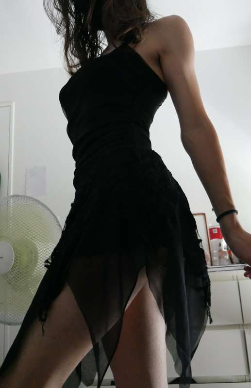 Trying a cute dress :)