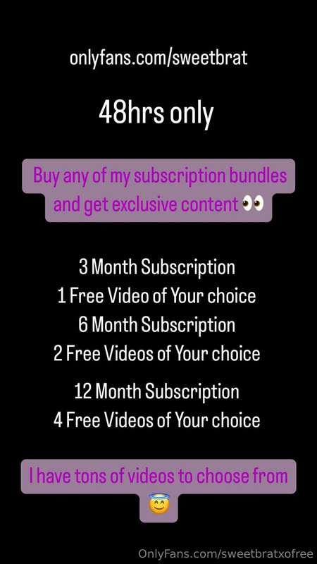 www.onlyfans.com/sweetbratxo  Ends Tuesday at midnight 👀
